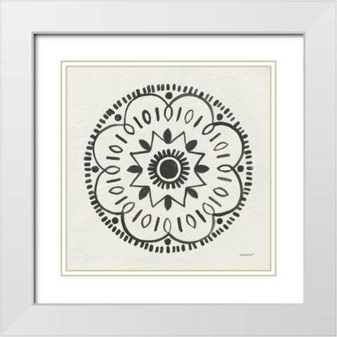 Kami I White Modern Wood Framed Art Print with Double Matting by Lovell, Kathrine