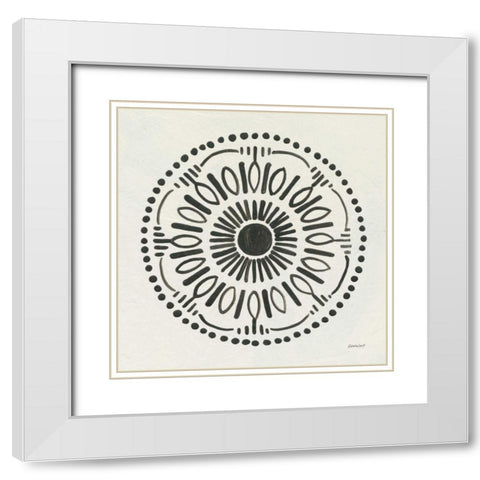Kami II White Modern Wood Framed Art Print with Double Matting by Lovell, Kathrine