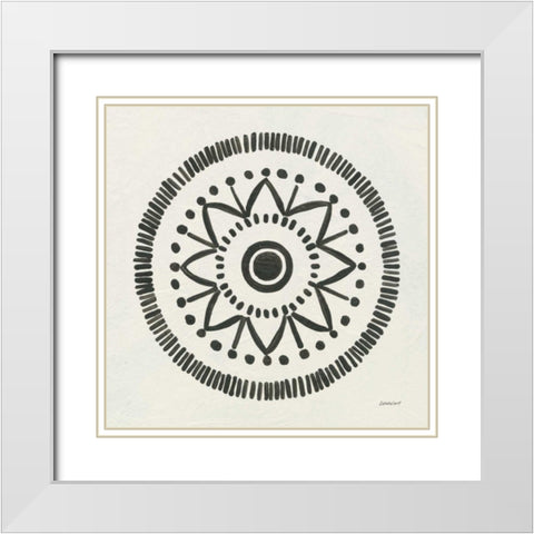 Kami V White Modern Wood Framed Art Print with Double Matting by Lovell, Kathrine
