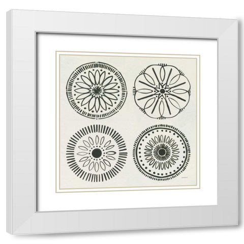 Kami X White Modern Wood Framed Art Print with Double Matting by Lovell, Kathrine