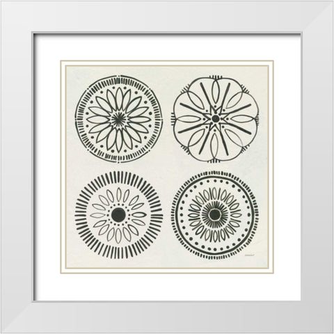 Kami X White Modern Wood Framed Art Print with Double Matting by Lovell, Kathrine