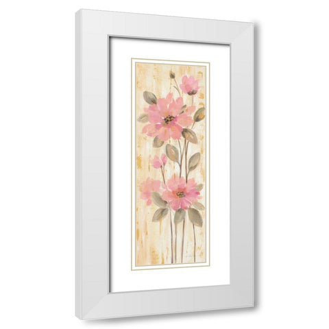 Beautiful Garden Stems II White Modern Wood Framed Art Print with Double Matting by Vassileva, Silvia