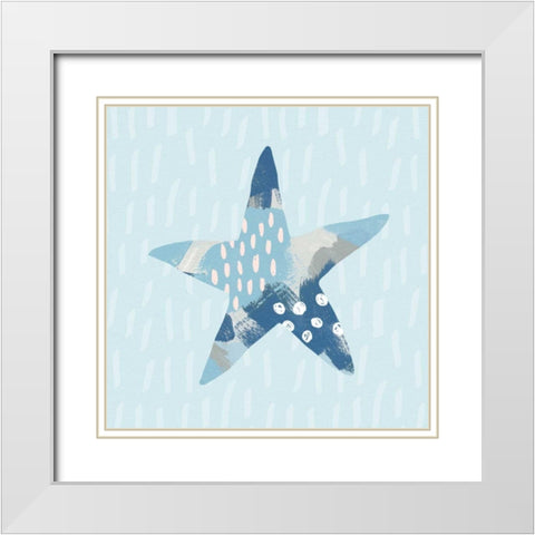 Coastal Cool II White Modern Wood Framed Art Print with Double Matting by Hershey, Moira