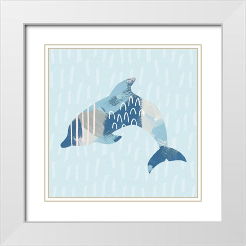 Coastal Cool III White Modern Wood Framed Art Print with Double Matting by Hershey, Moira