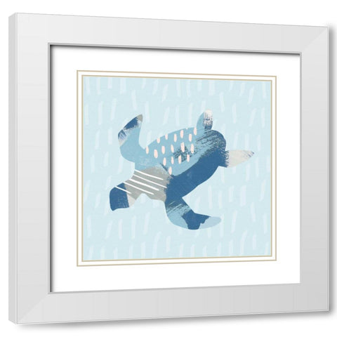 Coastal Cool IV White Modern Wood Framed Art Print with Double Matting by Hershey, Moira