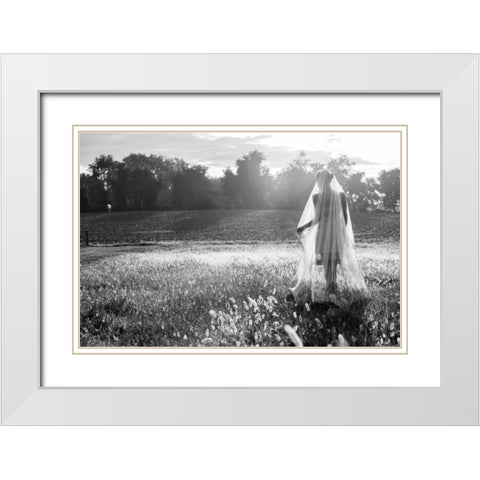 Dressing Up White Modern Wood Framed Art Print with Double Matting by Aledanda