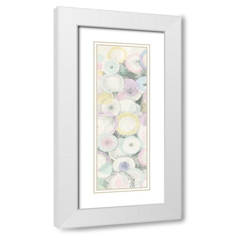 Breezes II White Modern Wood Framed Art Print with Double Matting by Nai, Danhui