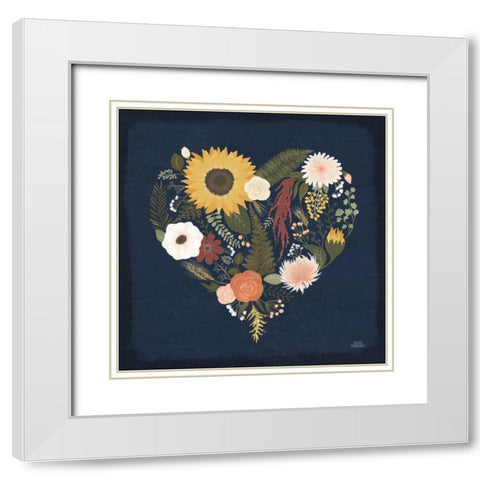 Autumn Romance X White Modern Wood Framed Art Print with Double Matting by Marshall, Laura