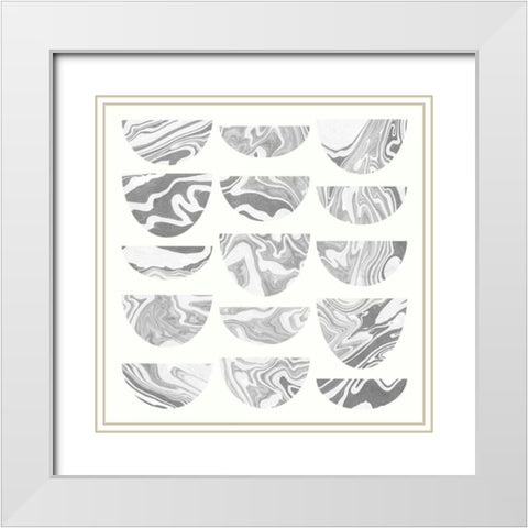 Simplicity I White Modern Wood Framed Art Print with Double Matting by Wild Apple Portfolio