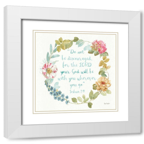Rainbow Seeds Proverb III White Modern Wood Framed Art Print with Double Matting by Audit, Lisa