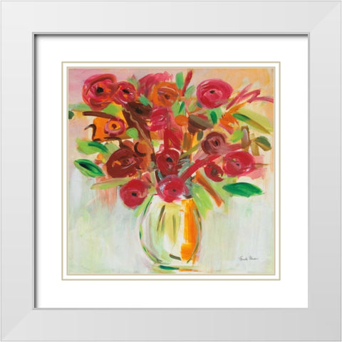 Feeling Bold White Modern Wood Framed Art Print with Double Matting by Zaman, Farida