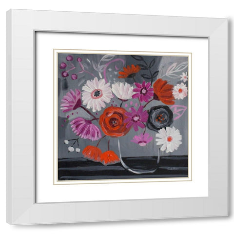After Hours White Modern Wood Framed Art Print with Double Matting by Zaman, Farida