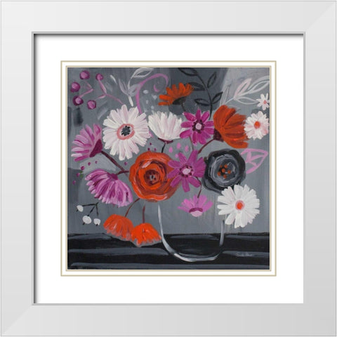 After Hours White Modern Wood Framed Art Print with Double Matting by Zaman, Farida