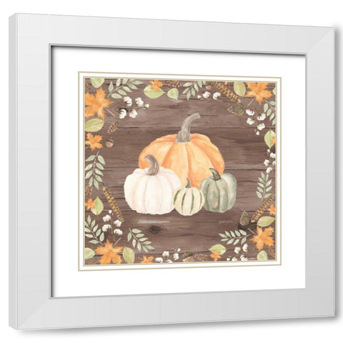 Autumn Offering II Dark White Modern Wood Framed Art Print with Double Matting by Jackson, Jenaya