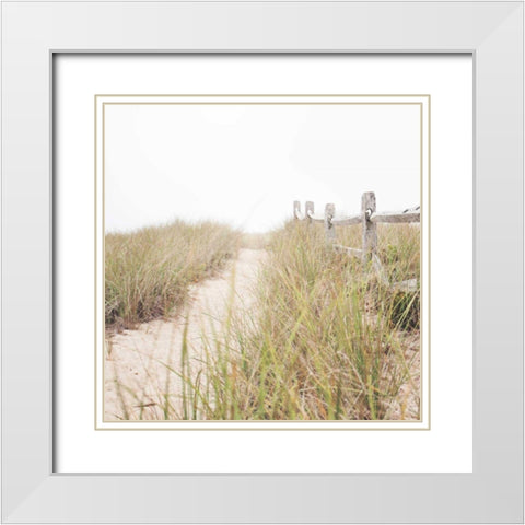 To the Beach White Modern Wood Framed Art Print with Double Matting by Marshall, Laura