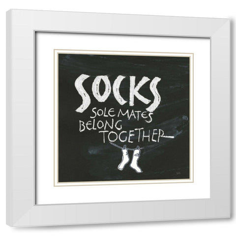 Laundry Room III White Modern Wood Framed Art Print with Double Matting by Paschke, Chris