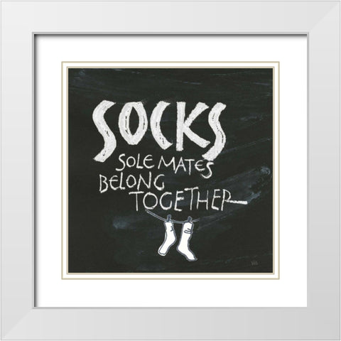 Laundry Room III White Modern Wood Framed Art Print with Double Matting by Paschke, Chris
