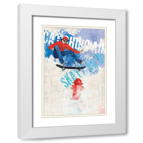 Catching Air I White Modern Wood Framed Art Print with Double Matting by Tillmon, Avery