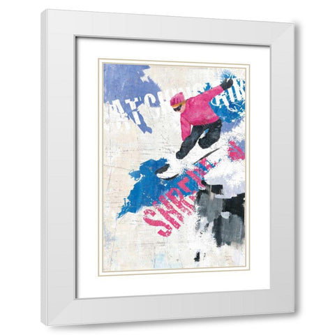Catching Air II White Modern Wood Framed Art Print with Double Matting by Tillmon, Avery