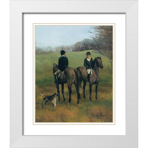 Morning in Millbrook III White Modern Wood Framed Art Print with Double Matting by Hageman, Marilyn