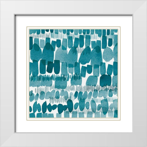 Hustle and Bustle II White Modern Wood Framed Art Print with Double Matting by Hershey, Moira