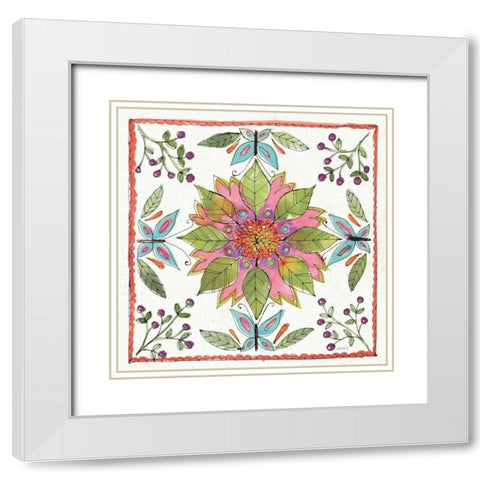 Simply Petals IX White Modern Wood Framed Art Print with Double Matting by Tavoletti, Anne
