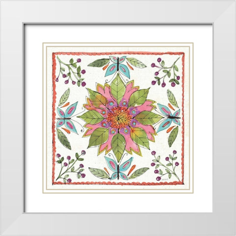 Simply Petals IX White Modern Wood Framed Art Print with Double Matting by Tavoletti, Anne