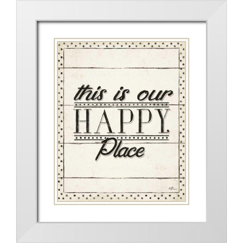 Country Thoughts XII White Modern Wood Framed Art Print with Double Matting by Penner, Janelle