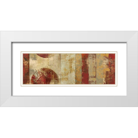 Caribbean Sunrise III White Modern Wood Framed Art Print with Double Matting by Silva, Roque