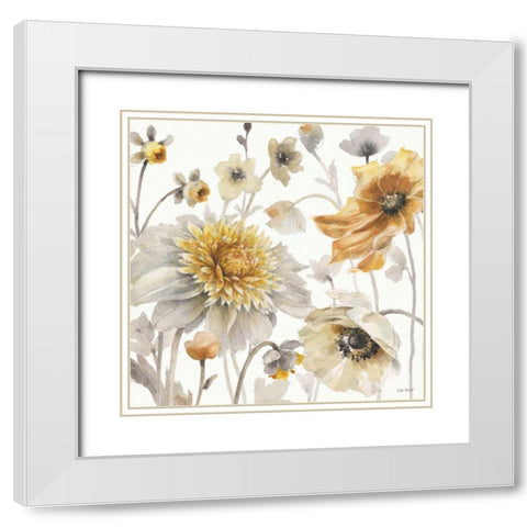 Fields of Gold II White Modern Wood Framed Art Print with Double Matting by Audit, Lisa
