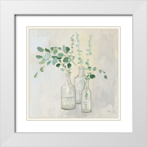 Summer Cuttings I White Modern Wood Framed Art Print with Double Matting by Purinton, Julia