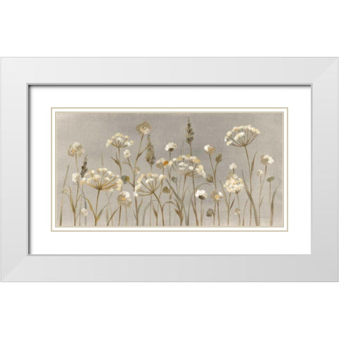 Delicate Garden Neutral White Modern Wood Framed Art Print with Double Matting by Vassileva, Silvia