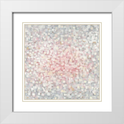 Subtlety White Modern Wood Framed Art Print with Double Matting by Nai, Danhui