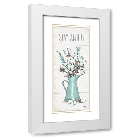 Blessed VIII White Modern Wood Framed Art Print with Double Matting by Penner, Janelle