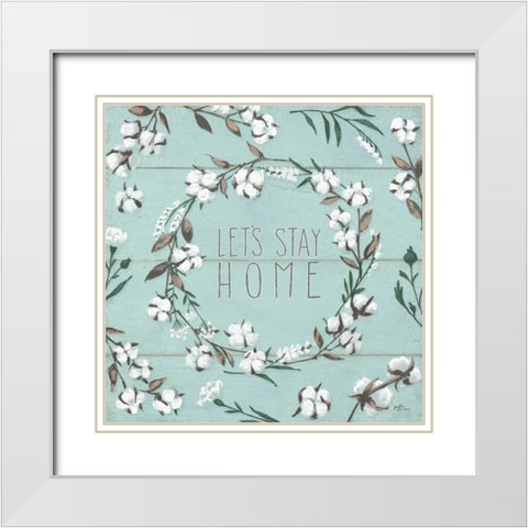 Blessed VII Mint White Modern Wood Framed Art Print with Double Matting by Penner, Janelle