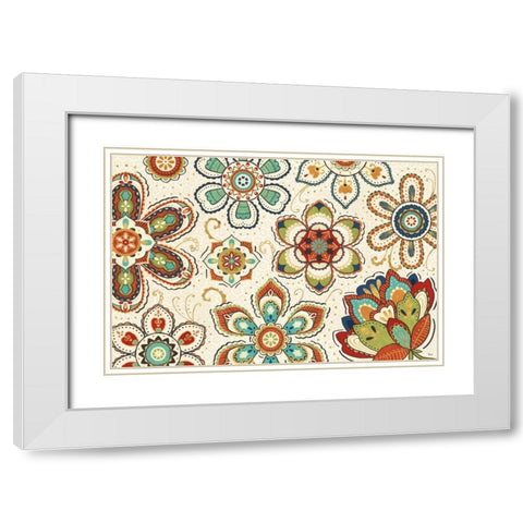 La Vida Loca I White Modern Wood Framed Art Print with Double Matting by Charron, Veronique