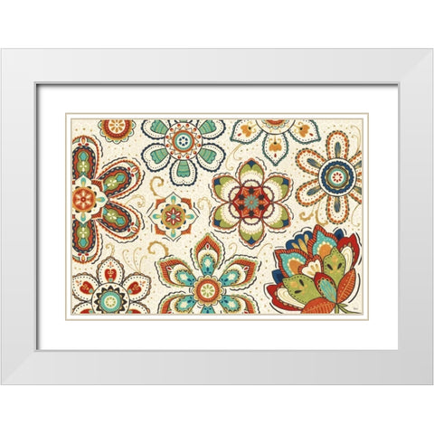 La Vida Loca I White Modern Wood Framed Art Print with Double Matting by Charron, Veronique