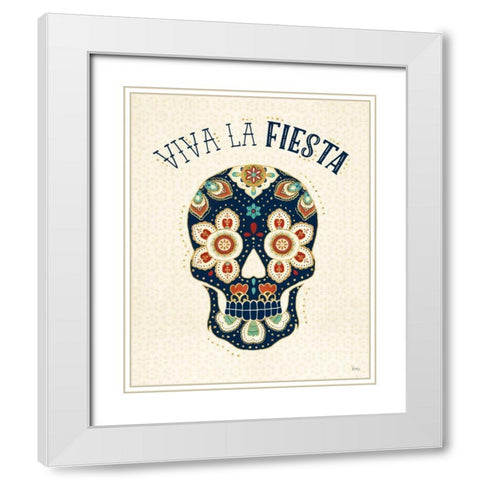 La Vida Loca IV White Modern Wood Framed Art Print with Double Matting by Charron, Veronique