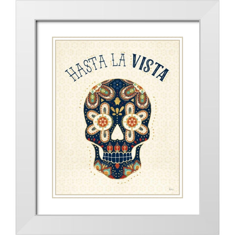 La Vida Loca V White Modern Wood Framed Art Print with Double Matting by Charron, Veronique