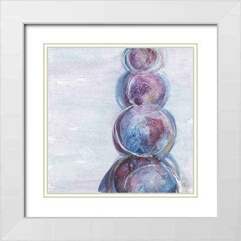 Starting Over I White Modern Wood Framed Art Print with Double Matting by Paschke, Chris