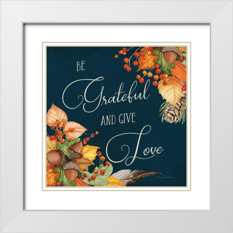 Autumn Splendor VI White Modern Wood Framed Art Print with Double Matting by McKenna, Kathleen Parr