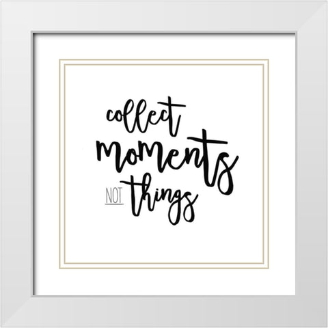 Self Reflection II White Modern Wood Framed Art Print with Double Matting by Wild Apple Portfolio