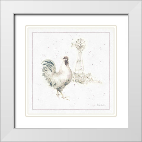 Farm Friends XI Neutral White Modern Wood Framed Art Print with Double Matting by Audit, Lisa