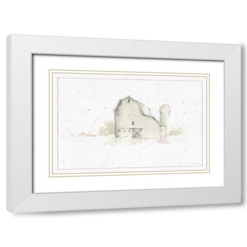 Farm Friends XIV Barn Neutral White Modern Wood Framed Art Print with Double Matting by Audit, Lisa
