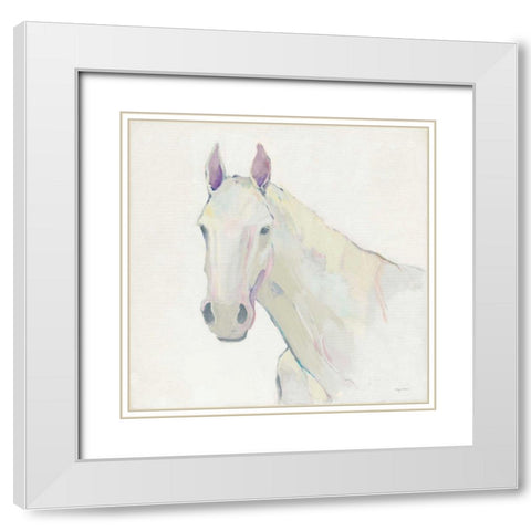 Horace Neutral White Modern Wood Framed Art Print with Double Matting by Tillmon, Avery