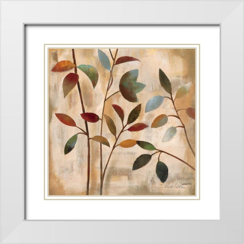 Branches at Sunrise I White Modern Wood Framed Art Print with Double Matting by Vassileva, Silvia