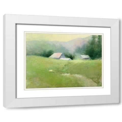 Homestead White Modern Wood Framed Art Print with Double Matting by Purinton, Julia