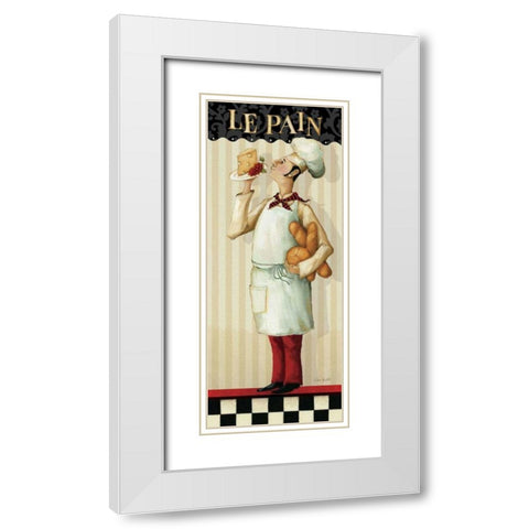 Chefs Masterpiece III White Modern Wood Framed Art Print with Double Matting by Audit, Lisa