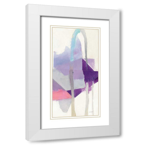 Bypass I White Modern Wood Framed Art Print with Double Matting by Schick, Mike