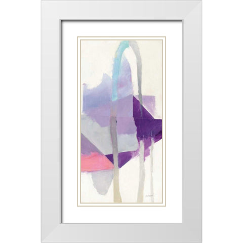 Bypass I White Modern Wood Framed Art Print with Double Matting by Schick, Mike